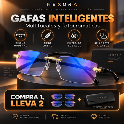 UN SOLO PAR DE GAFAS PARA TODO MOMENTO [COMPRA UNA Y RECIBE DOS + ESTUCHE Y PAÑO DE LIMPIEZA GRATIS]